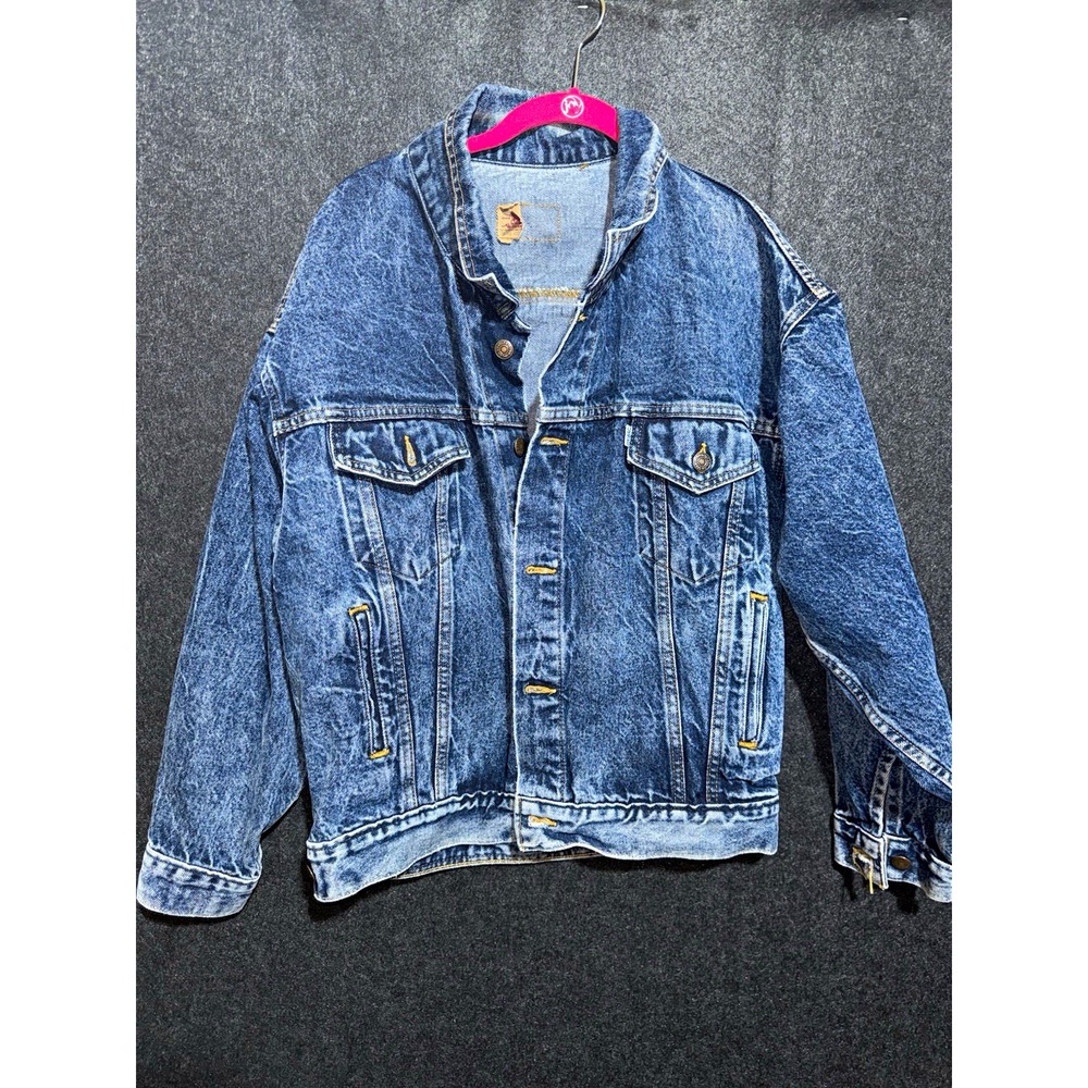 Levi's Trucker Men's Small Blue Jean Jacket Made in USA Vintage Type 3 Acid Wash